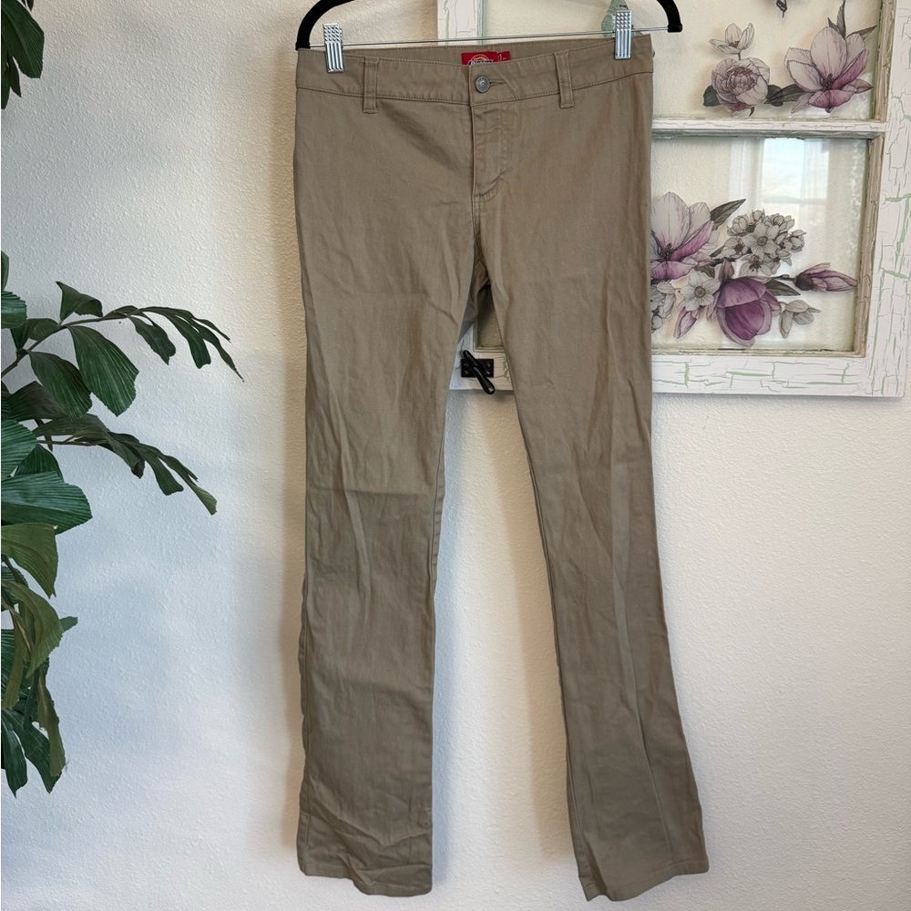 Dickies Women's Khaki Flare Pants